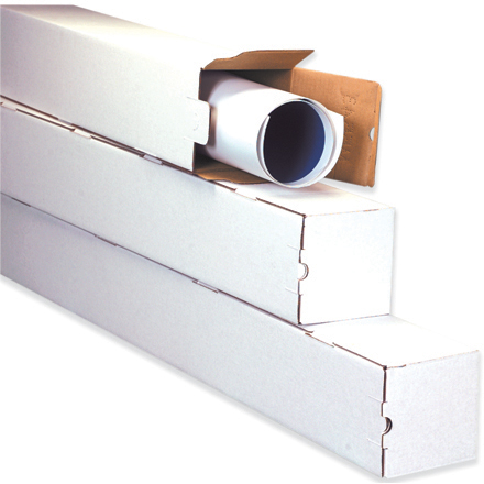 White Square Mailing Tubes