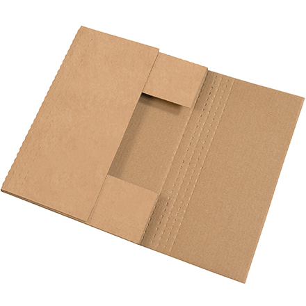 15 x 11 <span class='fraction'>1/8</span> x 2" Kraft Easy-Fold Mailers