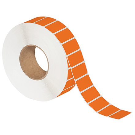 2 x 1" Orange Thermal Transfer Labels